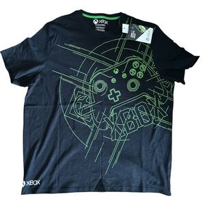 BNWT Unisex DIFUZED XBOX SIZE BLACK DEADSTOCK GAMER GRAPHIC T SHIRT